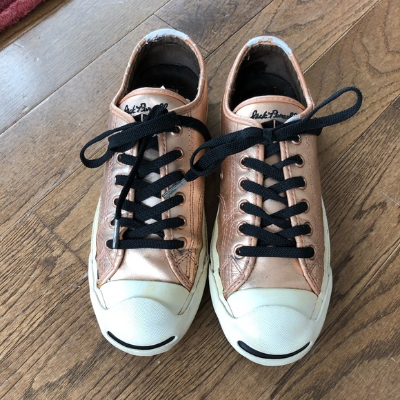 Converse Shoes - Jack Purcell Copper Leather Converse Low Tops 6